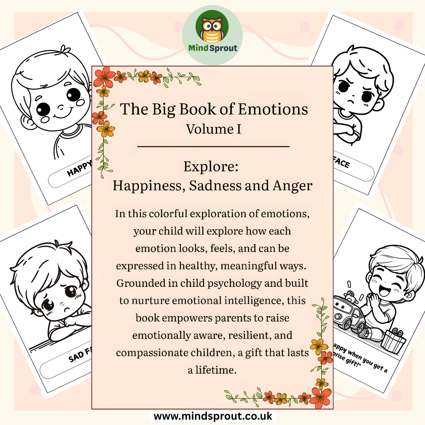 The Big Book of Emotions Vol. 1 – Explore Happiness, Sadness & Anger with your Child
