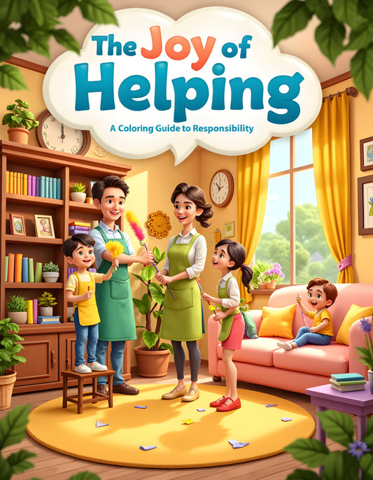The Joy of Helping – Family & Teamwork Coloring Book for Mindful Kids